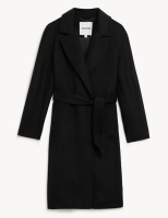 Marks and Spencer Jaeger Pure Wool Belted Wrap Coat