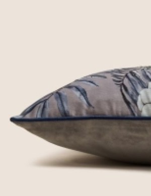Velvet Embroidered Peacock Cushion 32.00 €