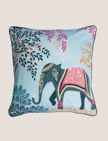 Marks and Spencer Sara Miller Pure Cotton Elephant Oasis Cushion