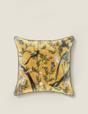 Velvet Spring Bird Cushion 16.00 €