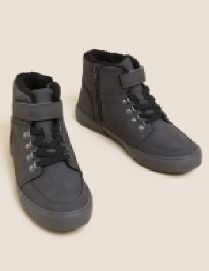 M&s Collection Kids Freshfeet High Tops (13 Small - 7 Large)