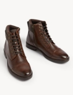 Marks and Spencer M&s Collection Side Zip Military Boots