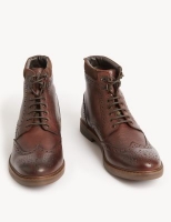 Marks and Spencer M&s Collection Leather Brogue Boot