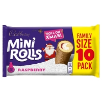 SuperValu  Cadbury Raspberry Mini Rolls 10 Pack