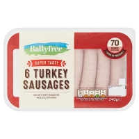 SuperValu  Ballyfree Turkey Sausages 6 Pack