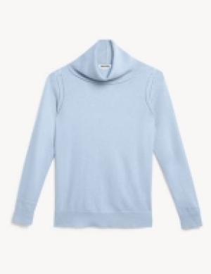 Jaeger Pure Cashmere Cowl Neck Relaxed Jumper