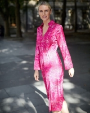 Dunnes Stores  Paul Costelloe Living Studio Pink Animal Dress