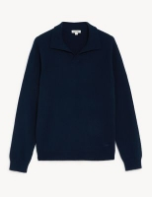 Jaeger Pure Cashmere Open Collar Jumper