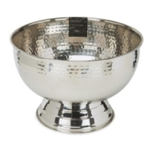 Silver Hammered Champagne Bowl