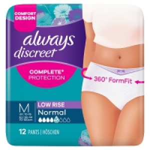 SuperValu  Always Discreet Incontinence Underwear Normal Medium