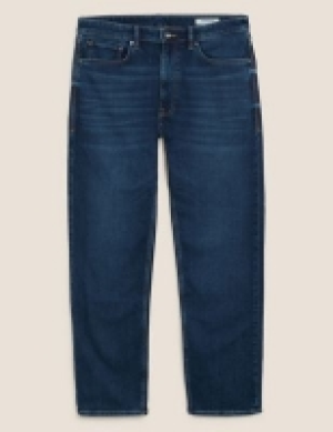 M&s Collection Straight Fit Supersoft Stretch Jeans