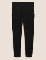 Marks and Spencer M&s Collection Slim Fit Cotton Rich Cargo Trousers
