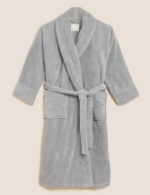 M&s Collection Pure Cotton Dressing Gown