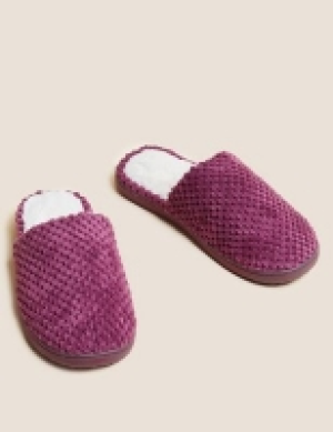 M&s Collection Mule Slippers with Secret Support