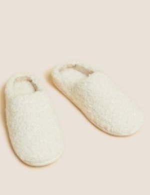 M&s Collection Borg Mule Slippers
