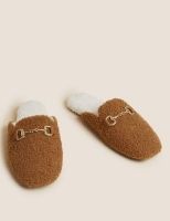 Marks and Spencer M&s Collection Borg Mule Slippers