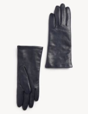 Autograph Leather Cashmere Lined Gloves