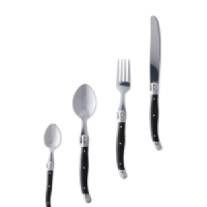 Aldi  Lou Laguiole Black 24 Piece Set