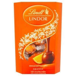 LINDT LINDOR MILK ORANGE CHOCOLATE CORNET 200G