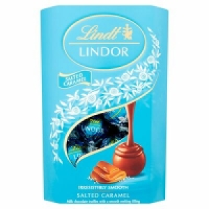 LINDT LINDOR SALTED CARAMEL CORNET 200G