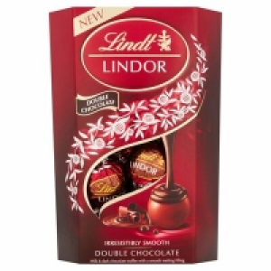 LINDT LINDOR DOUBLE CHOCOLATE CORNET 200G