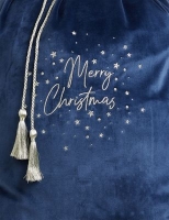 Marks and Spencer  Velvet Embroidered Merry Christmas Sack