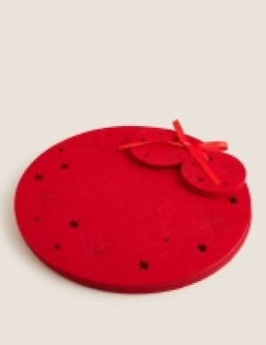 M&s Collection Set of 4 Christmas Placemats & 4 Coasters