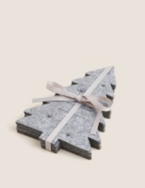 M&s Collection Set of 4 Christmas Felt Cutlery Holders