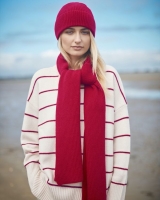 Dunnes Stores  Carolyn Donnelly The Edit Red Ribbed Cashmere Hat