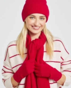 Carolyn Donnelly The Edit Red Cashmere Gloves