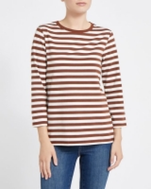 Three-Quarter Sleeve Stripe Stretch Top 3.00 €