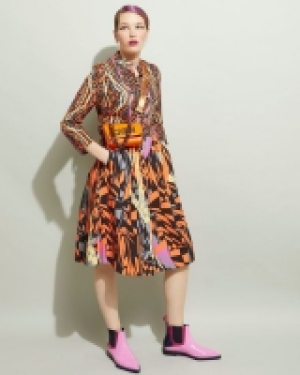 Joanne Hynes Broken Glass Midi Printed Dress