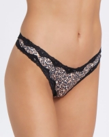 Dunnes Stores  Microfibre Lace Thongs - Pack Of 3