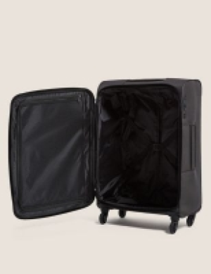 M&s Collection Two Tone 4 Wheel Soft Medium Suitcase