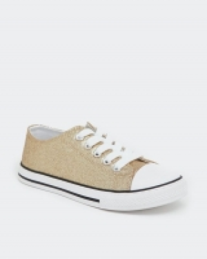 Dunnes Stores  Glitter Toecap Shoes - Size 6 Infant-5