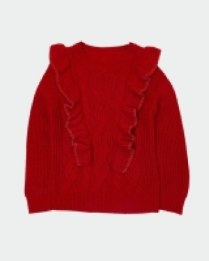 Frill Cable Knit Jumper (3-10 years)