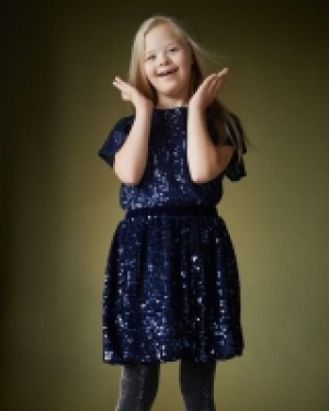 Velour Sequin Puff Ball Skirt (7-14 years)