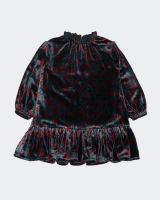 Dunnes Stores  Printed Velour Dress (2-10 years)