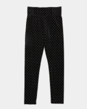 Dunnes Stores  Velour Glitter Dot Legging (3-10 years)