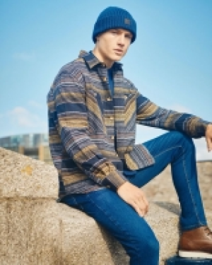 Paul Galvin Herringbone Brushed Overshirt