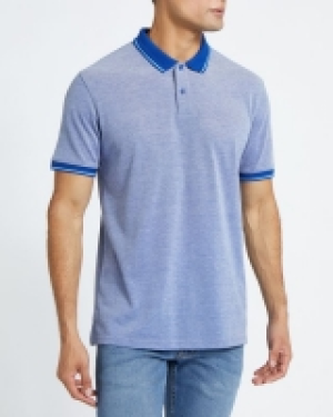 Dunnes Stores  Mixed Texture Pique Polo