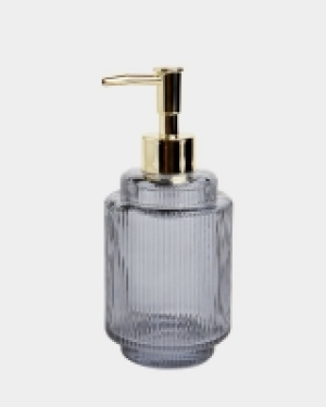Ribbed Glass Soap Dispenser
