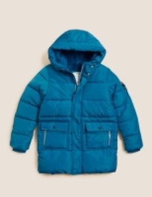 M&s Collection Stormwear Longline Padded Coat (6-16 Yrs)