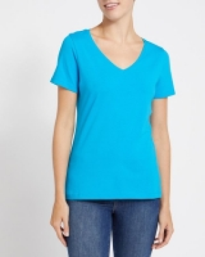 Dunnes Stores  Stretch V-Neck T-Shirt