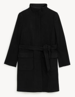 Marks and Spencer M&s Collection Belted Funnel Neck Trench Coat