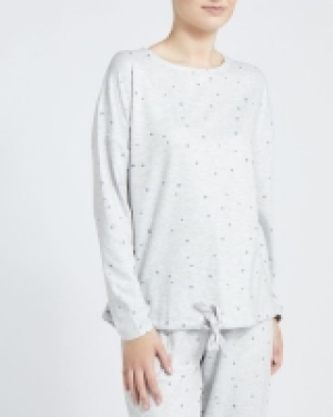 Lounge Tied Hem Pyjama Top