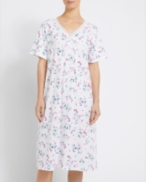 Short-Sleeved Cotton Nightdress