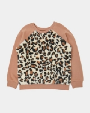 Animal Faux Fur Sweat (3-10 years)