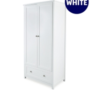 Aldi  Mamia White Nursery Wardrobe