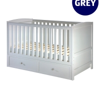 Aldi  Mamia Grey Nursery Cot Bed